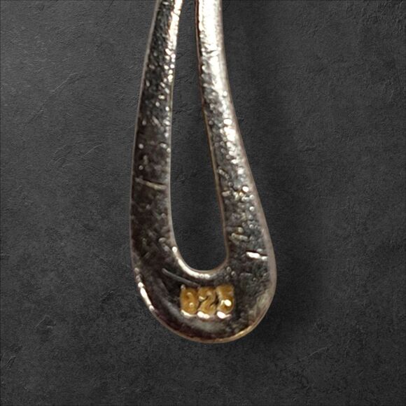 Vintage Sterling Silver Cross Pendant on Italy Snake Chain Necklace 925 Christ - Picture 4 of 7